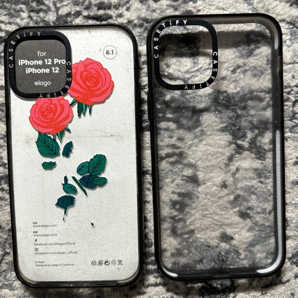 Iphone 12 Pro casetify clear case x2 - Picture 1 of 4